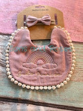 Load image into Gallery viewer, God’s Promise bib and headband set
