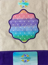 Load image into Gallery viewer, Purple Customized canvas tote
