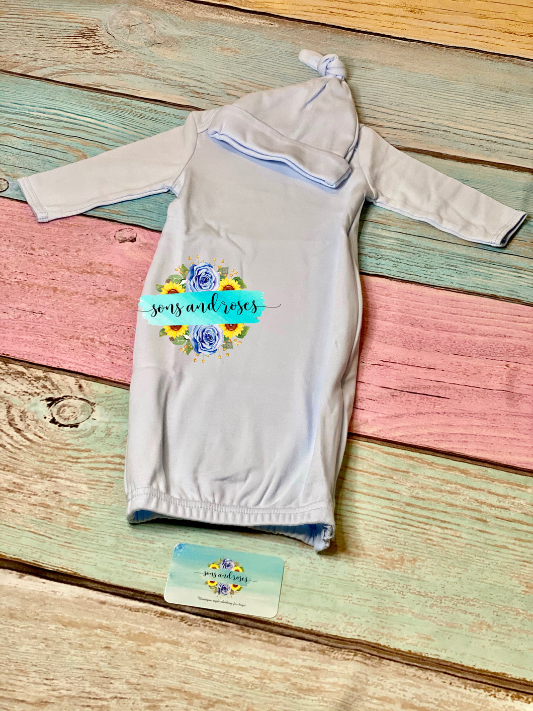 Blue baby gown