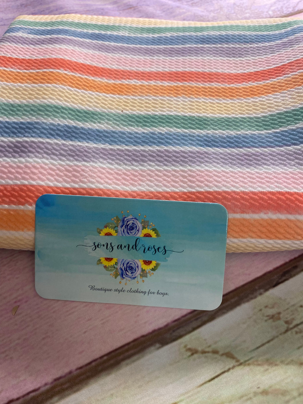 Watercolor rainbow stripes