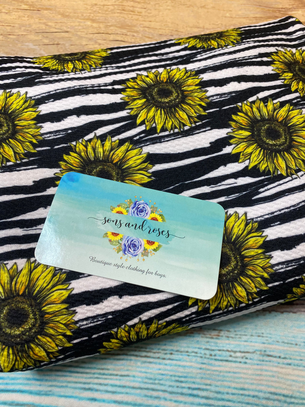 Zebra sunflower stripes